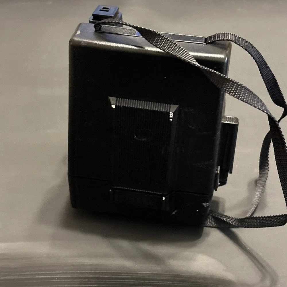Polaroid OneStep 600 Instant Film Camera Rainbow Stripe Vintage Black Untested
